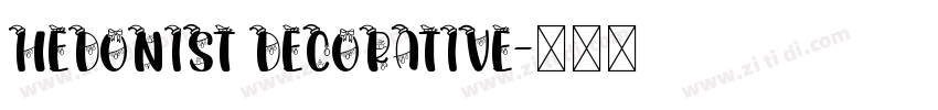 Hedonist Decorative字体转换
